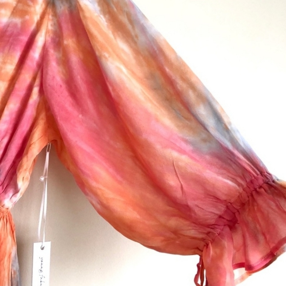 Young Fabulous & Broke Pink Tie Dye Maxi Dress - Picture 4 of 7